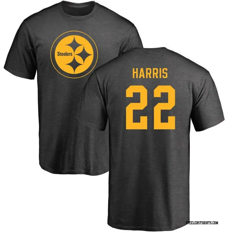 Men's Pittsburgh Steelers ＃22 Najee Harris Ash One Color T-Shirt