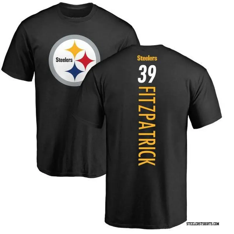 Men's Pittsburgh Steelers ＃39 Minkah Fitzpatrick Black Backer T-Shirt